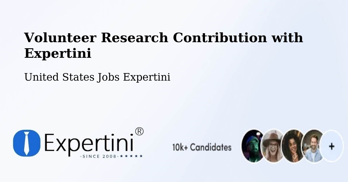 Volunteer Research Contribution Program – Bennett - United States Jobs Expertini